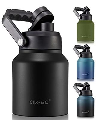 CIVAGO cIVAgO 40 oz Insulated Water Bottle With Straw, Stainless