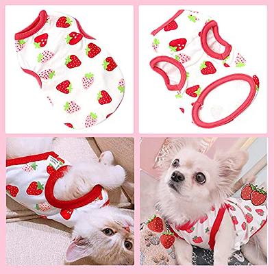 Dog Shirt, 4 Pack Dog Clothes for Small Dogs Girl Chihuahua Yorkie Pet  Clothes Summer Cute Female Dog Clothes Princess Puppy Clothes Outfit  Apparel