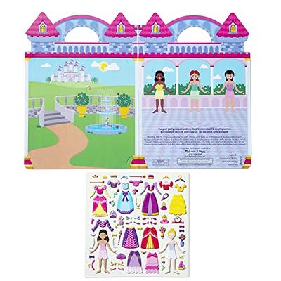 Melissa & Doug Sticker Collection and Coloring Pads Set: Princesses,  Fairies, Animals, and More - FSC-Certified Materials