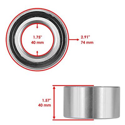 Caltric Rear Left Right CV Joint Axle with Bearing Compatible with