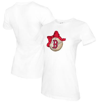 Boston Red Sox Tiny Turnip Youth Base Stripe 3/4-Sleeve Raglan T