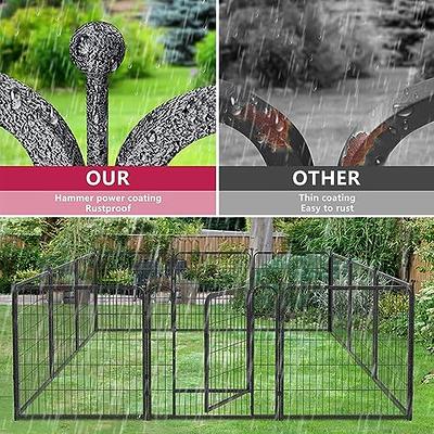  Dog Fence 16 Panels 32 H Pet Playpen Metal Outdoor