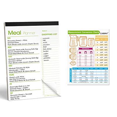 bloom daily planners Weekly Meal Planning Pad - Magnetic Hanging  Refrigerator Menu Planner with Tear-Off Sheets & Perforated Grocery  Shopping Lists 