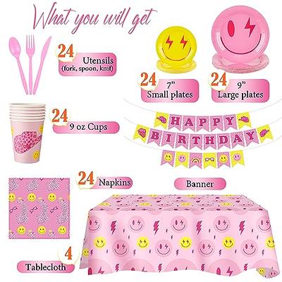 Peppa Pig Party Supplies Bundle with Plates, Napkins, Cups, and Table Cover  for 16 Guests