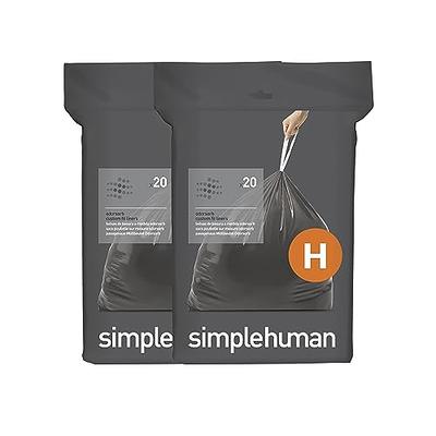 simplehuman 16-Gallons Drawstring Trash Bag (50-Count) at