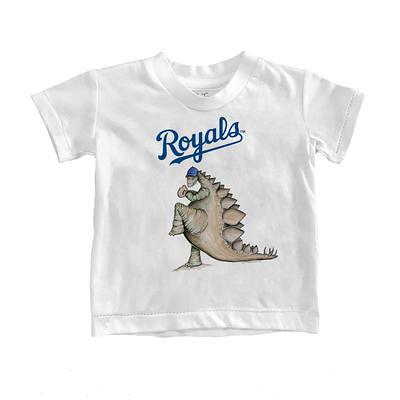 Kansas City Royals Tiny Turnip Youth Teddy Boy 3/4-Sleeve Raglan T-Shirt -  White/Royal