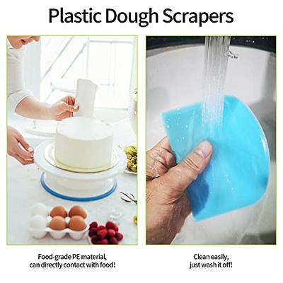 Dough Scraper Plastic Cutter Bench Multipurpose Food Scrappers