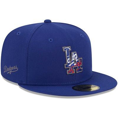 Men's New Era Stone/Royal Los Angeles Dodgers Retro 59FIFTY Fitted Hat