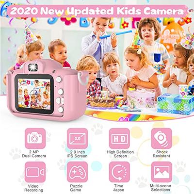  Sinceroduct Mini Kids Camera for Girls & Boys- 20MP Digital  Camera for Kids & Toddlers – Kids Selfie Camera Video Camera, 2.0 Inch IPS  Screen - 32GB SD Card Included 