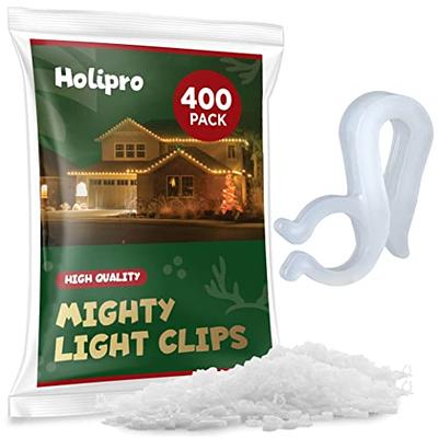 Outdoor Light Clips, Clear, Damage Free Decorating, 16 Clips and 20 Command  Strips