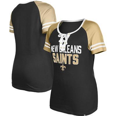 Alvin Kamara New Orleans Saints Majestic Women's Player Name & Number Tri-Blend 3/4-Sleeve Raglan T-Shirt - Black, Size: Small