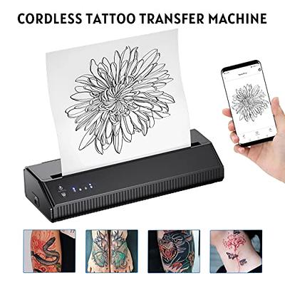 TATELF Tattoo Stencil Printer Portable Mini Tattoo Transfer Machine Thermal  Tattoo Printer Copier with 20pcs Transfer Paper for tattooing - Yahoo  Shopping