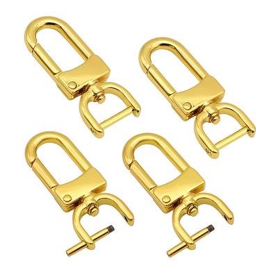 4-Pack Detachable Snap Hook Swivel Clasp with 1 Inch Screw Bar