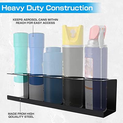 Spray Bottle Holder Wall Mount, Can Holder, Auto Cleaning Detailing Tools,  Storage Rack Organizer Aerosol With 5 Holes And 6 Plastic Hanging Hooks -  Yahoo Shopping