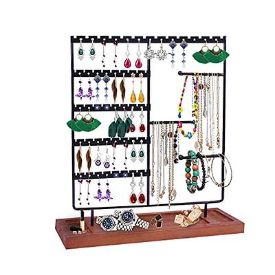 Suneed Earring Holder Organizer Jewelry Display Stands Earring Organizer  Stand Jewelry Holder Organizer, Earring & Necklace Jewelry Towel Organizer  Display Tree (3LayerPro-Black) - Yahoo Shopping