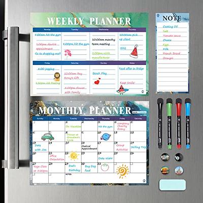 Calendar Acrylic Dry Erase with Stand for Fridge, Weekly Planner Memo Clear  White Board,8 Markers for Desktop 6 Note Board Glass Calendar Alternative  Transparent Whiteboard for School Office Home Wall - Yahoo Shopping