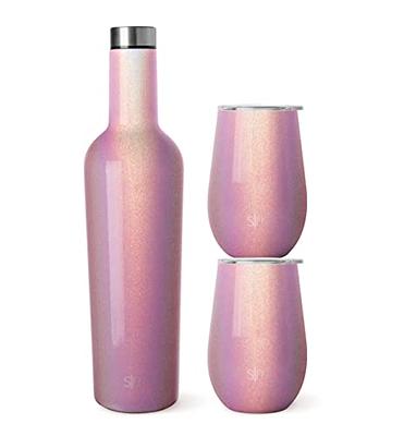 Simple Modern Wine Tumbler & Bottle Bundle, Two 12oz Insulated Wine Tumbler  and One 25oz Bottle, Gifts for Women Men Her Him, Spirit Collection