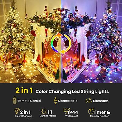 Christmas Tree Lights Remote Control Waterproof LED String Lights for Xmas  Tree Holiday Party Light Strip Christmas Decoration