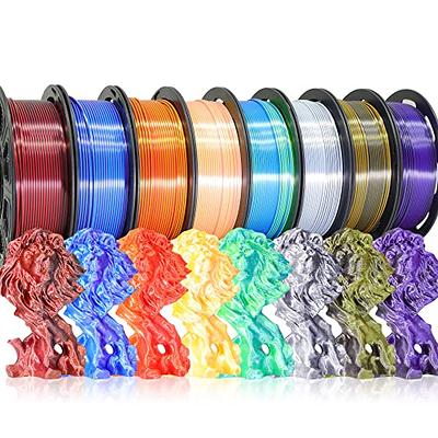 SUNLU ABS 3D Printer Filament Bundle, 8 Colors ABS Filament 1.75mm ±0.02mm,  Individually Vacuum Packed, 1.84kg in Total, 0.23kg per Spool, 8 Packs