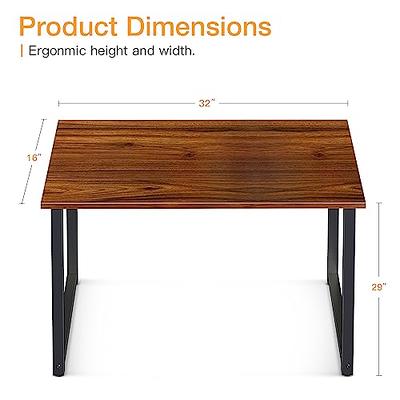 Coleshome 55 Inch Computer Desk, Modern Simple Style Desk for Home Office,  Study Student Writing Desk,Vintage