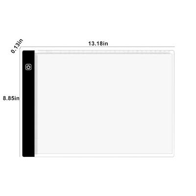 A5 LED Copy Board Super Thin Light Box Drawing Pad Tracing Table USB Power  Cable with Brightness Adjustable for Artists, Animation Drawing, Sketching