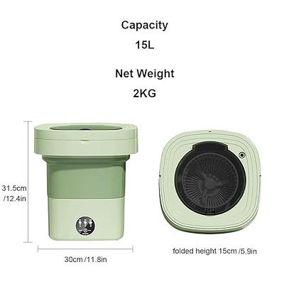 PERTID 13L/15L Capacity Washer Can Spin Dehydration, 3 Modes Cleaning Foldable  Mini Washing Machine Suitable for Families (Color : Green, Size : 15L) -  Yahoo Shopping