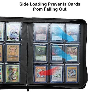 Rayvol Toploader Binder, Holds 252 Toploaders 9-Pocket Top Loader Card  Storage Case, Ringless Double-Sided Pockets for Cards in 3 x 4'' Toploaders  - Red - Yahoo Shopping