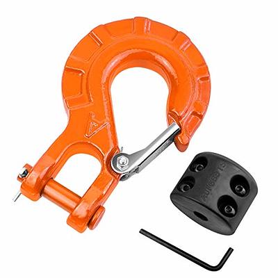 AUTOBOTS Upgrade Heavy Duty Winch Hook Forged Steel 3/8 Grade 70 Safety  Latch Winch Cable Hook Stopper & Clevis Slip Winch Hook Sets, Max 35,000  lbs,Orange - Yahoo Shopping