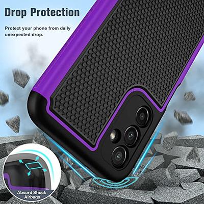  FNTCASE for Samsung Galaxy A14 5G Case: Dual Layer Protective  Heavy Duty Cell Phone Cover Shockproof Rugged with Non Slip Textured Back -  Military Protection Bumper Tough - 2023, 6.6inch (Red) 