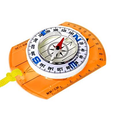 Portable Pocket Compass, Mini Orienteering Compass With Aluminum