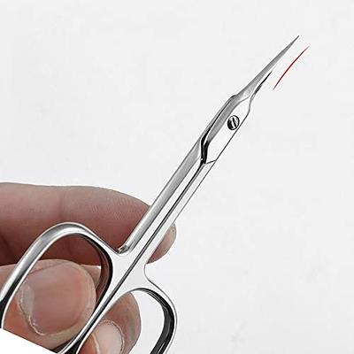 LIVINGO Premium Manicure Nail Scissors Multi-purpose Stainless Steel  Cuticle Beauty Grooming Kit for Eyebrow Eyelash