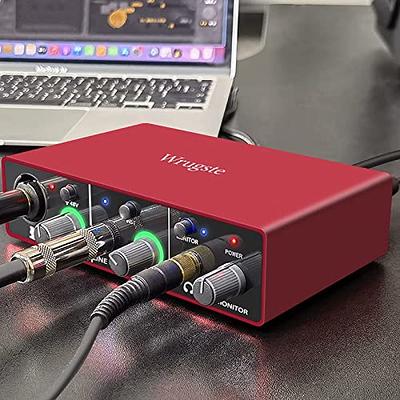 Usb Audio Interface 24bit/96khz For Recording Podcasting And