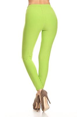 Women's New Mix Brand 1 Waistband Solid Peach Skin Leggings. - 1