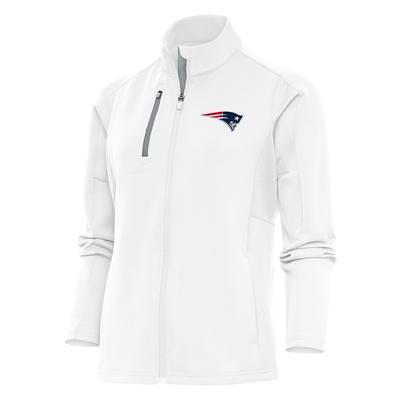 New England Patriots Antigua Women's Victory Full-Zip Hoodie - White