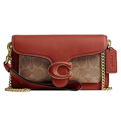 Coach Coated Canvas Signature Tabby Wristlet, Tan Rust, One Size