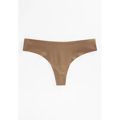 Maurices Women's Invisibliss No Show Thong Panty Brown - Size X Small -  Yahoo Shopping