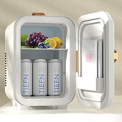 WOISSKEY Mini Fridge For Bedroom, 8 Liter AC/DC Portable Compact  Refrigerators Thermoelectric Cooler and Warmer For Skincare, Beverage,  Food, Cosmetics, Home, Office and Car, Beige,Christmas Gift - Yahoo Shopping