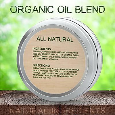 NATURAL AMERICAN ELEMENTS Beard Balm – 100% All Natural, Masculine