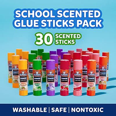 NEW 12 ELMERS GLUE STICKS 6 SCENTED & 6 DISAPPEARING PURPLE SCHOOL SUPPLIES