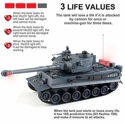 RC Tank, Remote Control WW2 German King Tiger Army Tank Toys, 1:28 Scale 9  Channels RC Military Vehicles for Kids Boys,Girls Best Ages 6 7 8 9 10