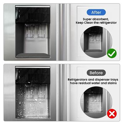 Refrigerator Drip Tray | Cuttable Refrigerator Drip Catcher Tray for Fridge  Water Dispenser | 2 Pack Water Absorbent Drip Tray | Mini Fridge Drip Tray