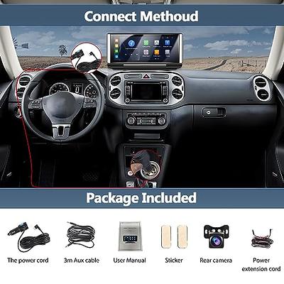 Single 1 DIN 7 Foldable Car Stereo Radio Apple Carplay/Android Auto HD +  Camera