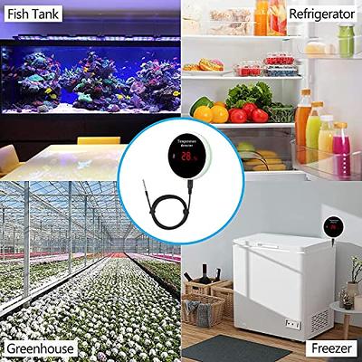 WiFi Temperature Monitor Smart Thermometer: WiFi Temperature Sensor with 1M  Waterproof External Probe, App Alert & Buzzer Alarm, Digital Remote