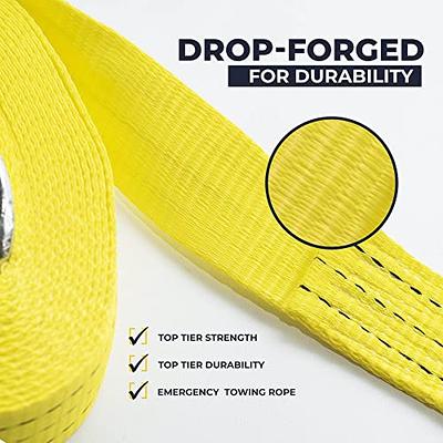 Yellow Boat Trailer Replacement Winch Strap 2x20' Safety Snap Hook  10000LBS Max