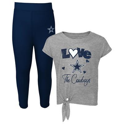 Dallas Cowboys Concepts Sport Big & Tall T-Shirt & Pants Sleep Set -  Navy/Heathered Gray