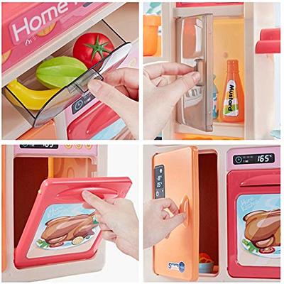 15Pcs Kids Role Play Fridge Toy Mini Refrigerator Playset Educational Home  Appliance Toy