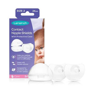 Lansinoh Contact Nipple Shields for Breastfeeding, 2 Nipple Shields (24mm)  and Case - Yahoo Shopping