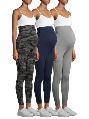 Time and Tru Maternity Leggings with Full Panel, 3 Pack, Available