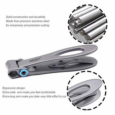 Toe Nail Clippers Adult - Nail Clippers for Thick Nails with Oversized Wide  Jaw Opening 15mm,Heavy Duty Toe Nail Clippers, Men and Seniors - by WEKEY