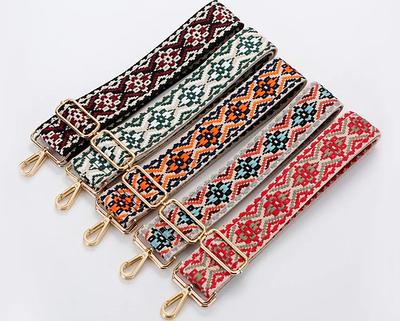 Cotton Embroidery Woven Crossbody Strap